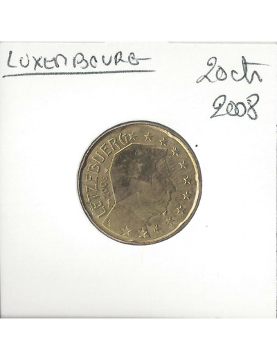 Luxembourg 2008 20 CENTIMES SUP