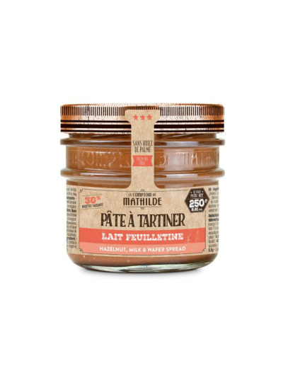 Pâte à tartiner Lait Noisette Feuilletine 250G