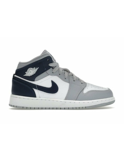 Jordan Air Jordan 1 Mid GS 'Wolf Grey Midnight Navy'