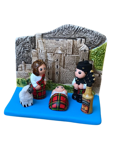 CRECHE en céramique BLOC 8x7cm- ECOSSE