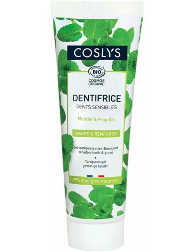 Dentifrice dents sensibles gel 75ml Coslys - Action douceur