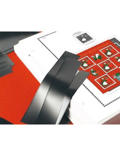 BANDE 1 SOUDURE 41 MM X 210 MM Fond noir (Yvert 18041)