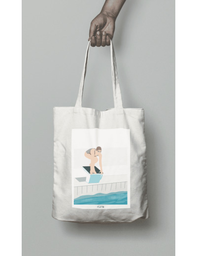 Tote bag ou sac natation "le plongeon"