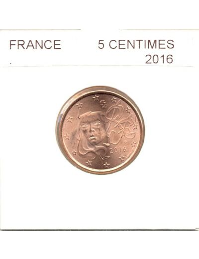FRANCE 2016 5 CENTIMES SUP