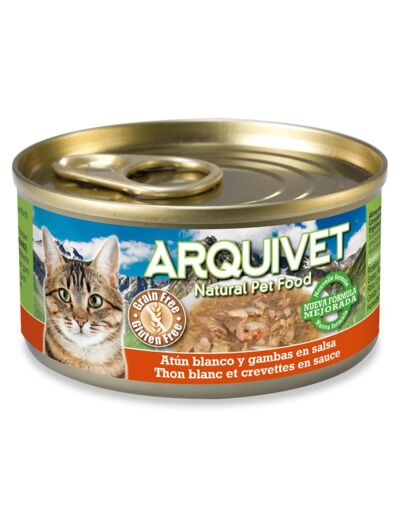 Arquivet  - Nourriture humide au Thon blanc & Crevettes 80g