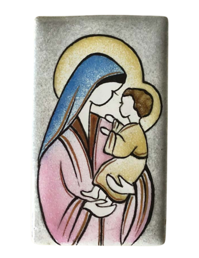 VIERGE de la TENotre Dame RESSE 9,5x5,5cm - EMAUX DU LIBAN