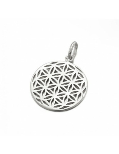 Pendentif en Argent 925- FLEUR DE VIE