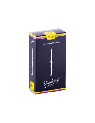 Boîte de 10 anches de clarinette force 2 1/2 Vandoren