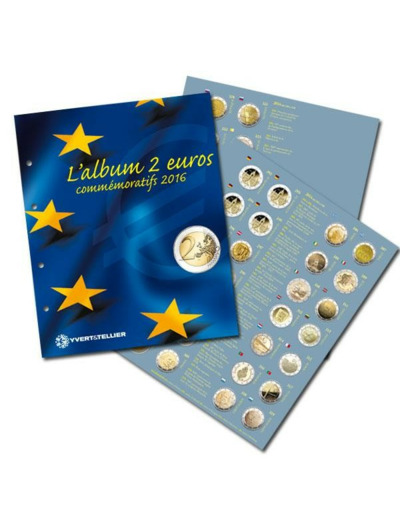 RECHARGE 2 EURO COMMEMORATIVES 2016 (Yvert)