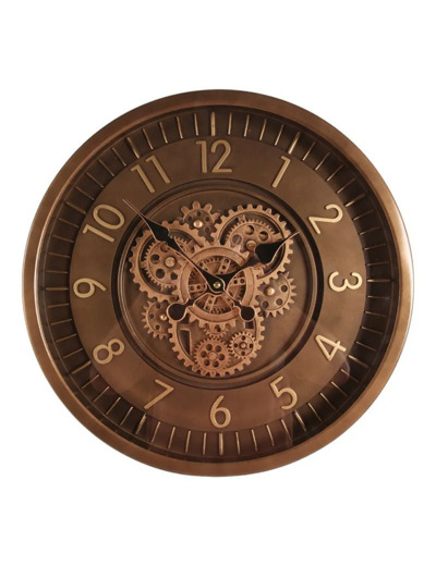 Horloge Clinton laiton verre 46x46x7cm