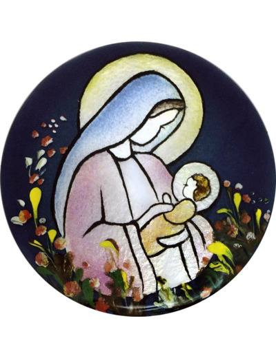 Divine mère D8,3cm - EMAUX DU LIBAN