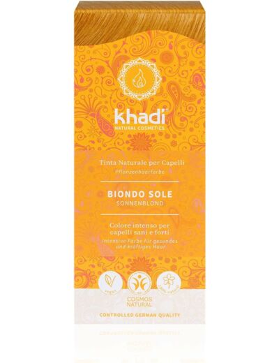 Coloration vegetale blond soleil 100g Khadi natural cosmetics