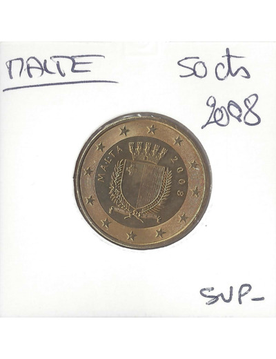 MALTE 2008 50 CENTIMES SUP