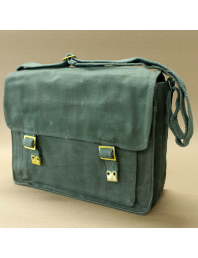 Musette en toile verte