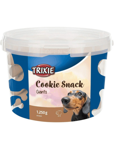 TRIXIE Seau Snacks Biscuits Géants, Agneau, ø7cm, 1.250g, Chien