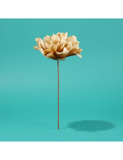 Fleur Hortensi Ocre Polyéthylène 35cm