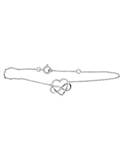 Bracelet en Argent 925 - COEUR INFINI