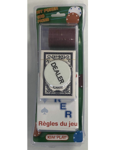 KIT POKER 100 PIONS de chez KIM'PLAY