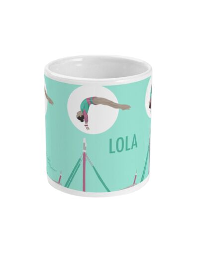 Tasse ou mug Gymnastique "Les barres" - Personnalisable - Collection Kaylia Nemour