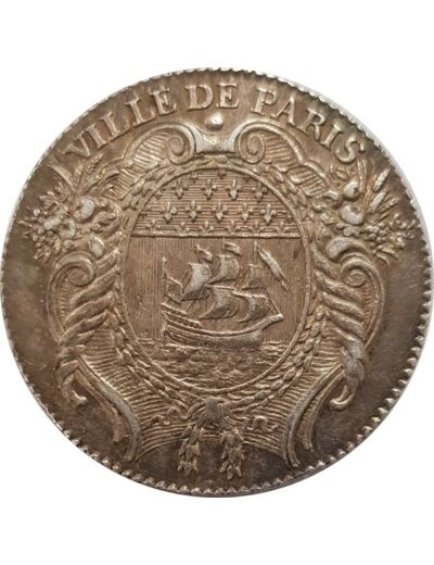 JETON - 75 SEINE VILLE DE PARIS Argent 1771 TTB