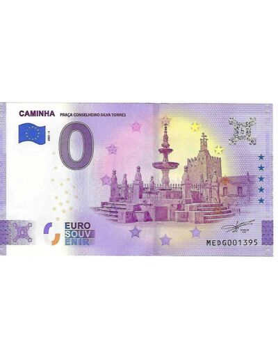 PORTUGAL 2021-1 CAMINHA BILLET SOUVENIR 0 EURO TOURISTIQUE  NEUF