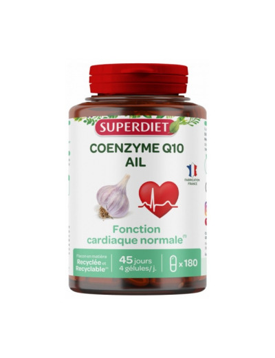 Coenzyme Q10 Ail 180 gélules