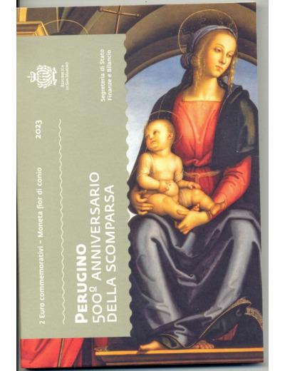 SAINT MARIN 2023 2 EURO COMMEMORATIVE PERUGINO BU