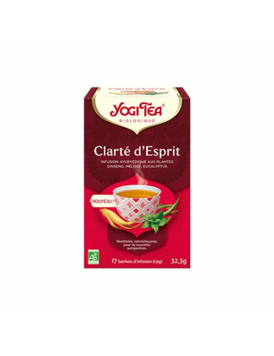 Infusion clarte d esprit 17x1,9g Yogi Tea
