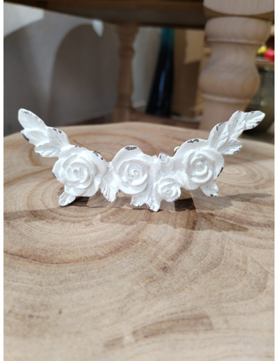 Poignée de tiroir Rose blanche