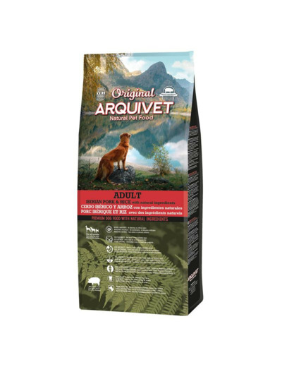 Arquivet Original pour chiens adultes, Porc ibérique & riz - 12Kg