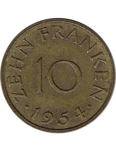 SARRE 10 FRANKEN 1954 TTB