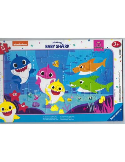 PUZZLE 15 PIECES BABY SHARK de chez RAVENSBURGER NEUF