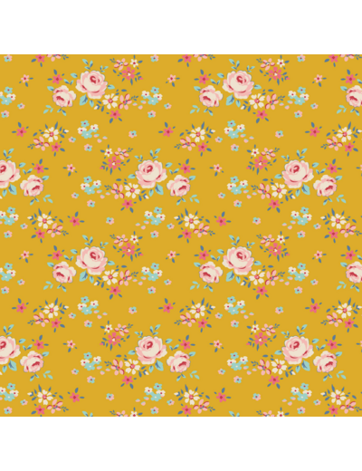 TISSU TILDA CREATING MEMORIES SPRING GRACIE YELLOW