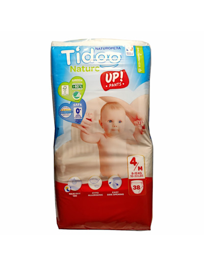 Couches UP! Pants T4 M 8-15kg Paquet de 38