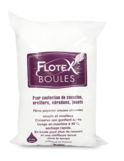 Fibre creuse siliconée Flotex boules 1kg TFLO1KG