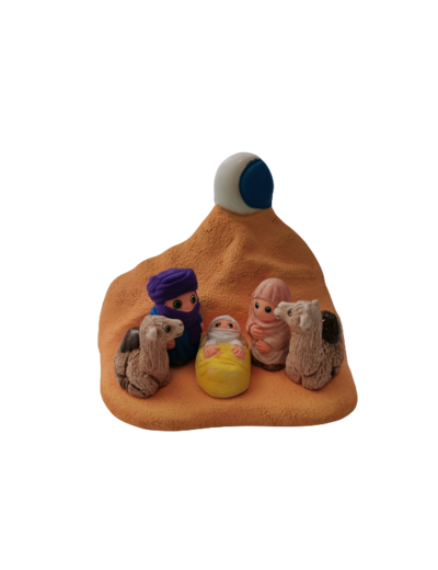 CRECHE en céramique BLOC 8x7cm- TOUAREG