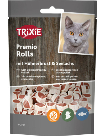 Friandises Rolls au poulet et colin - 50g