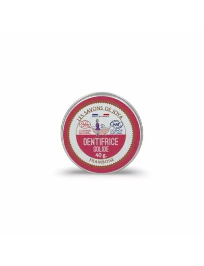 Dentifrice solide à la Framboise-40g-Les savons de Joya