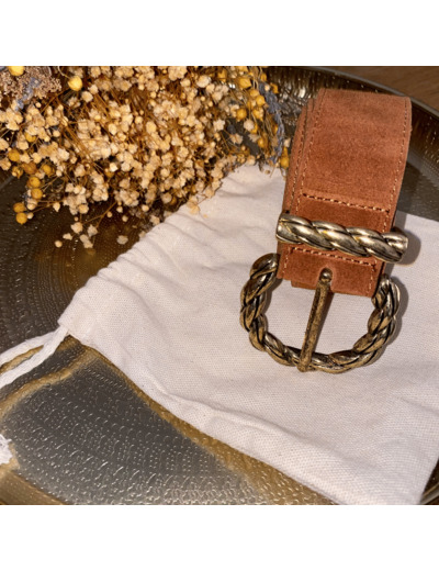 Ceinture en cuir Camel