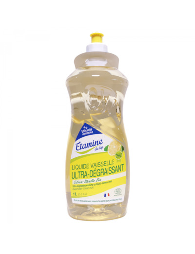 Liquide Vaisselle Dégraissant Citron Menthe 1L