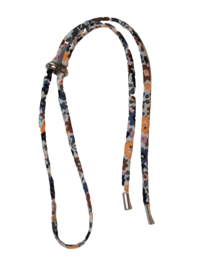 Collier en Tissu 60cm réglable - Nuancé Bleu