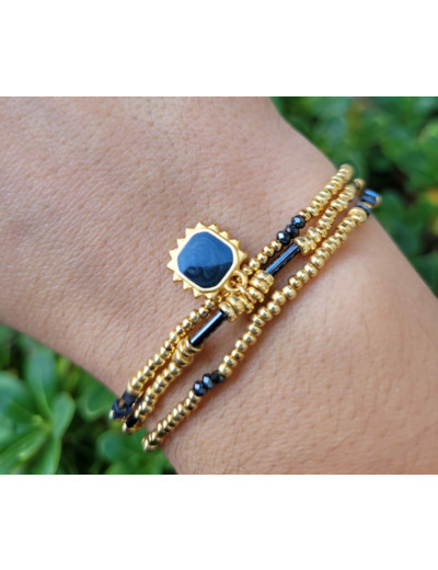 BRACELET MULTIRANGS SAND GREY