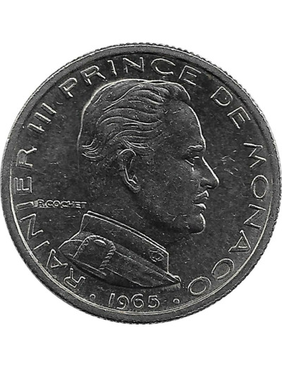 MONACO 1/2 FRANC 1965 TTB