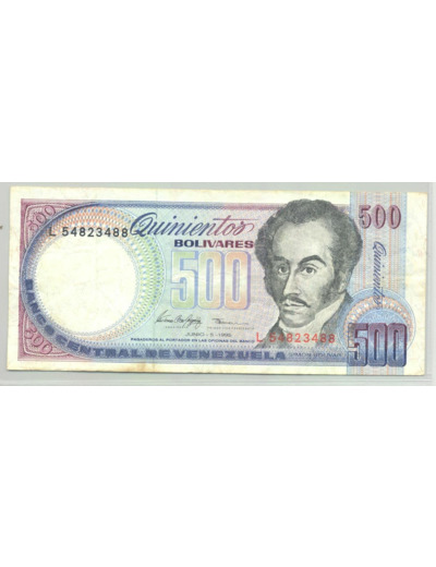 VENEZUELA 500 BOLIVARES 05-06-1995 SERIE L TTB