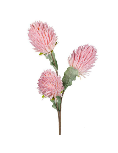 Fleur Artificielle Dofrie Rose Poudré Tige Géante 100cm