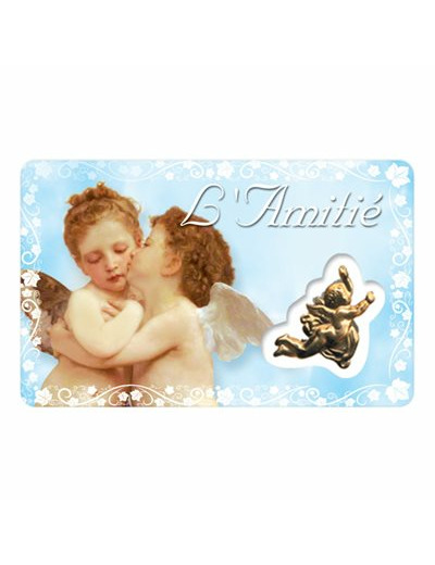 Carte-prière avec insertion AMITIE- néerlandais
