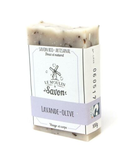 savon solide Lavande-olive-100g-Le moulin à savon