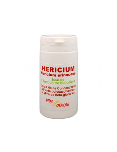 Héricium biologique extrait 500mg 60 gélules