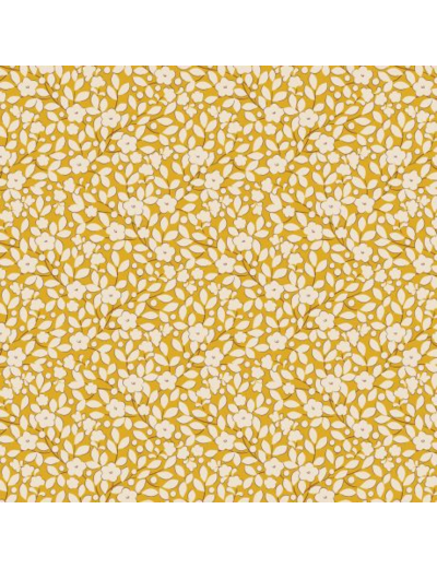 COUPON DE TISSU TILDA CREATING MEMORIES SPRING AVERY YELLOW  50 X 55 CM