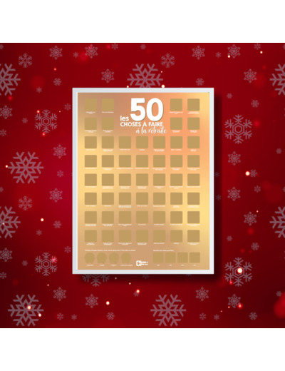 50 choses à faire à la retraite - Poster à gratter